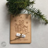 Vánoční dřevěné přání