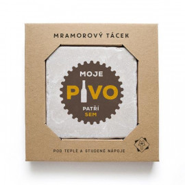 Mramorový tácek - Moje pivo patří sem