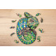 Eco-wood-art - dřevěné puzzle Chameleon