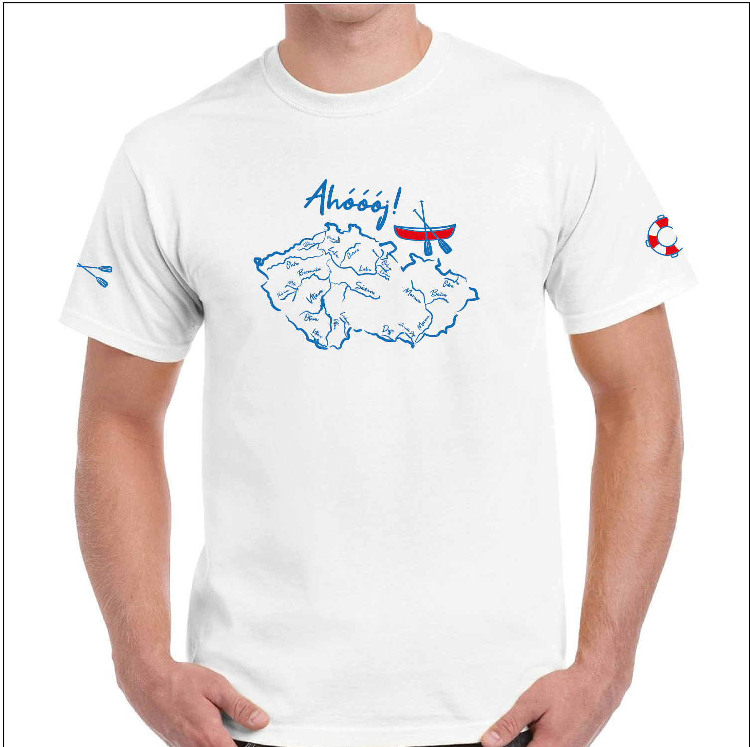 Levně Vodácké tričko Ahoooj!, L