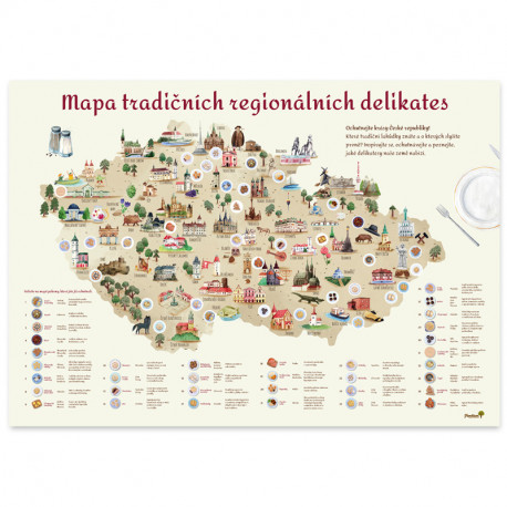 Mapa regionálních delikates