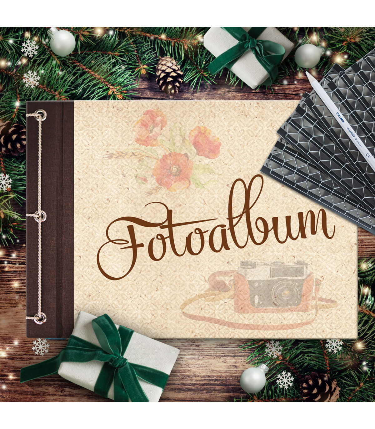 Klasické fotoalbum z české řemeslné dílny