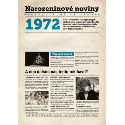 Narozeninové noviny 1972