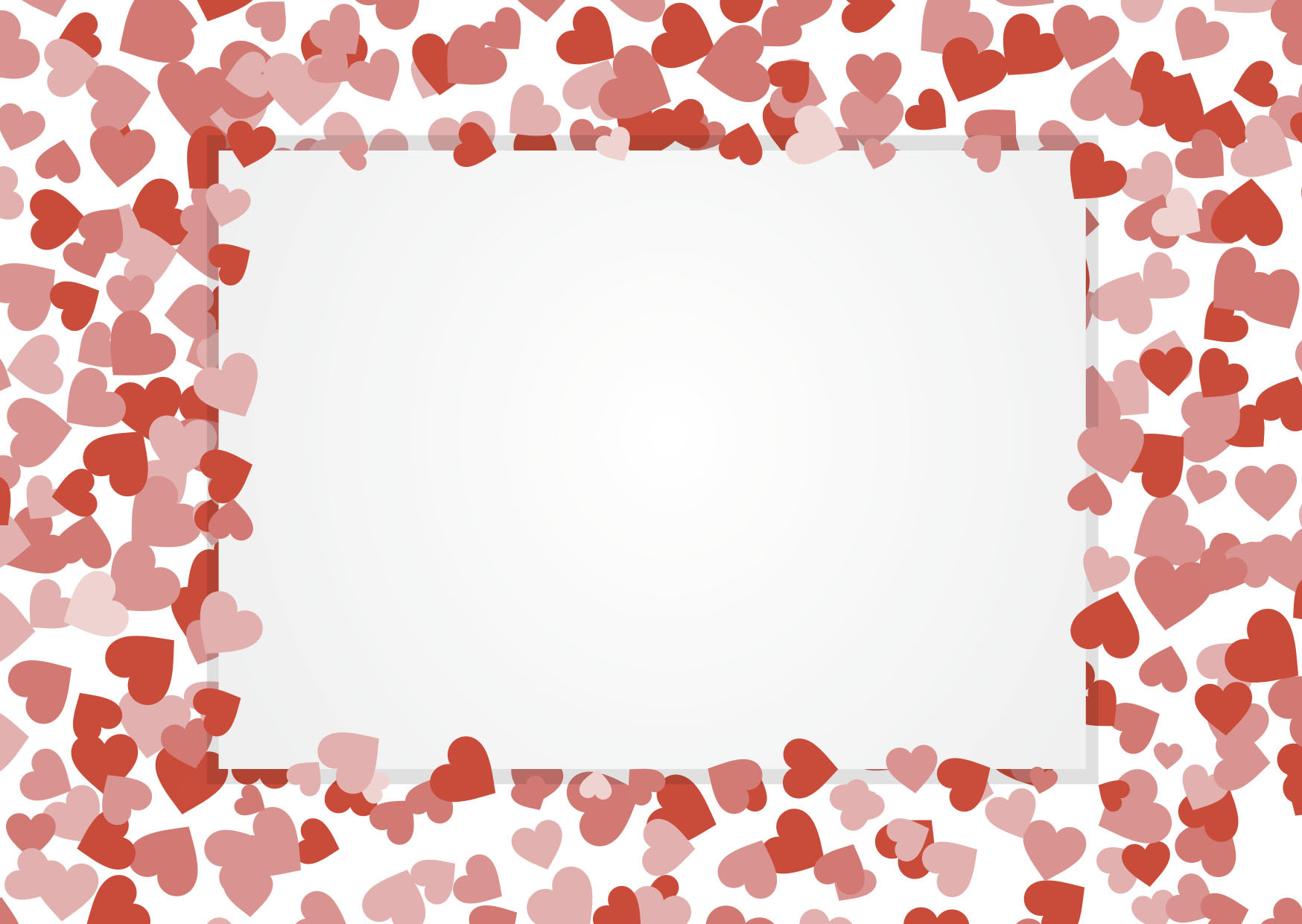 Levně Valentýnská dárková kartička s vlastním textem, Srdíčka