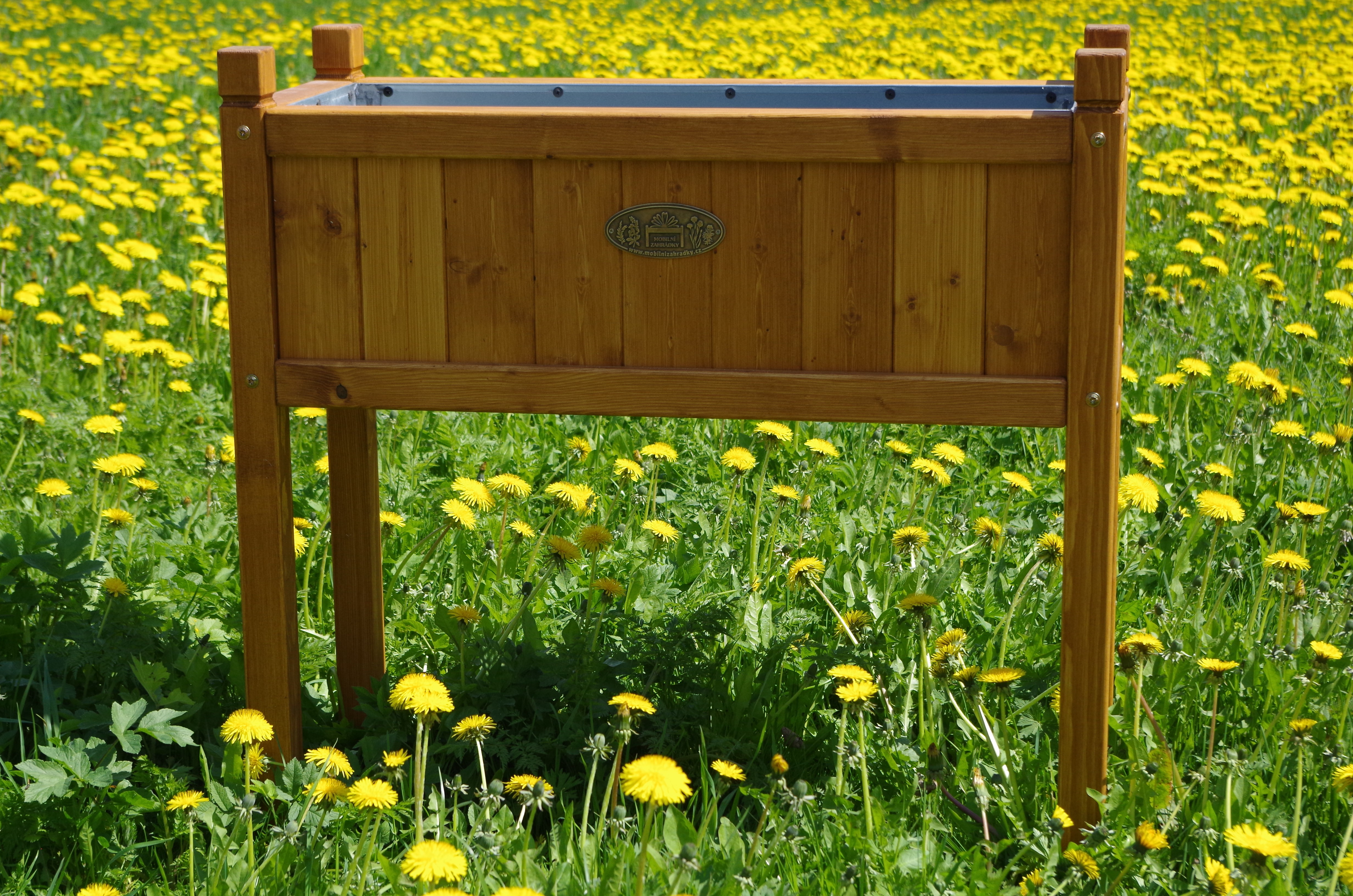 Vyvýšená zahrádka pro potěšení - obdélníková, Patina