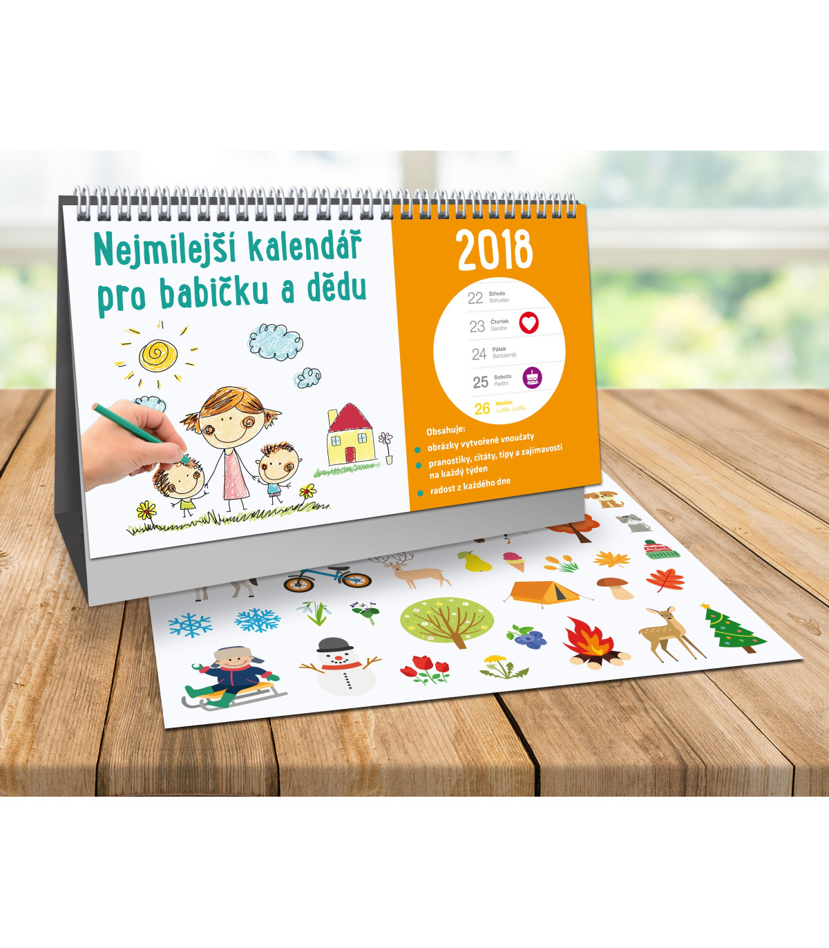 Nejmilejší kalendář pro babičku a dědu