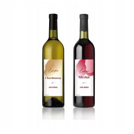 Dárkové víno Merlot s originální etiketou