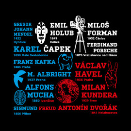 Tričko Jsem hrdý na naše rodáky