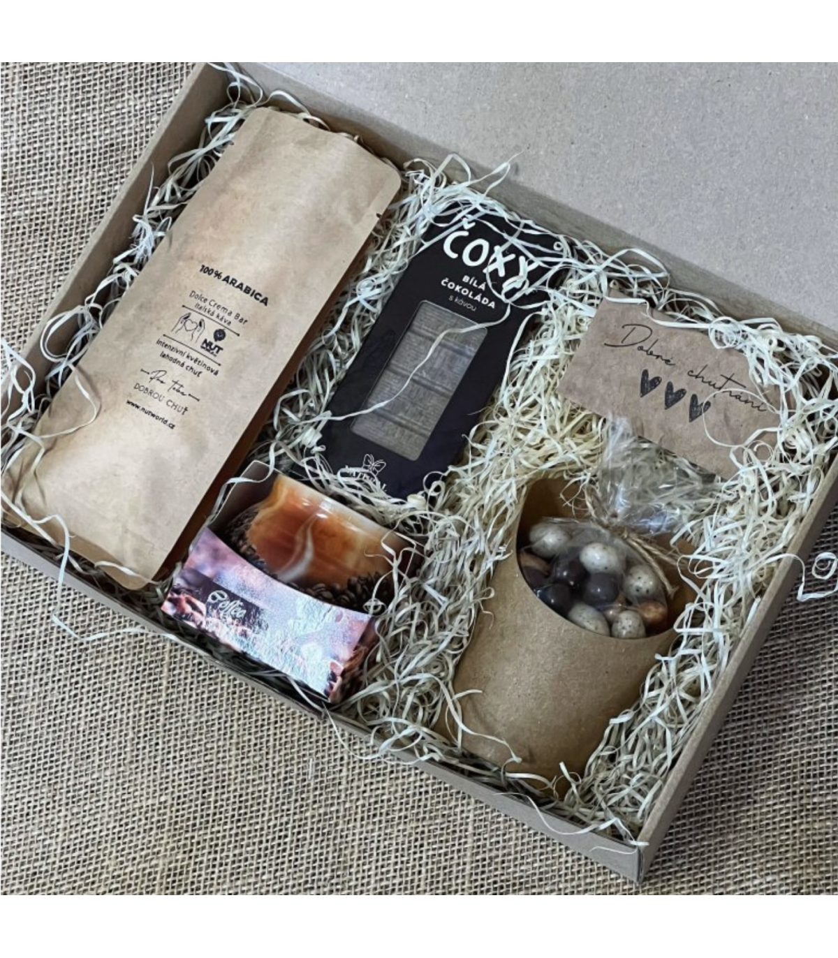 Dárková sada oříšků PRO MILOVNÍKY KÁVY