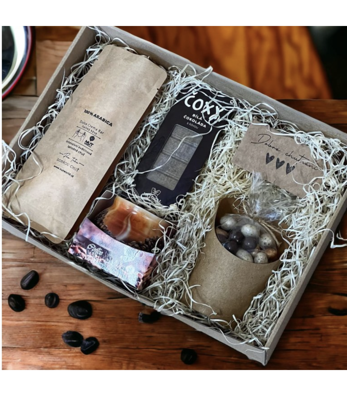 Dárková sada oříšků PRO MILOVNÍKY KÁVY