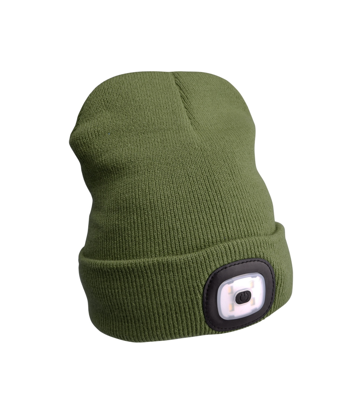 Čepice se světýlkem - tmavě zelená