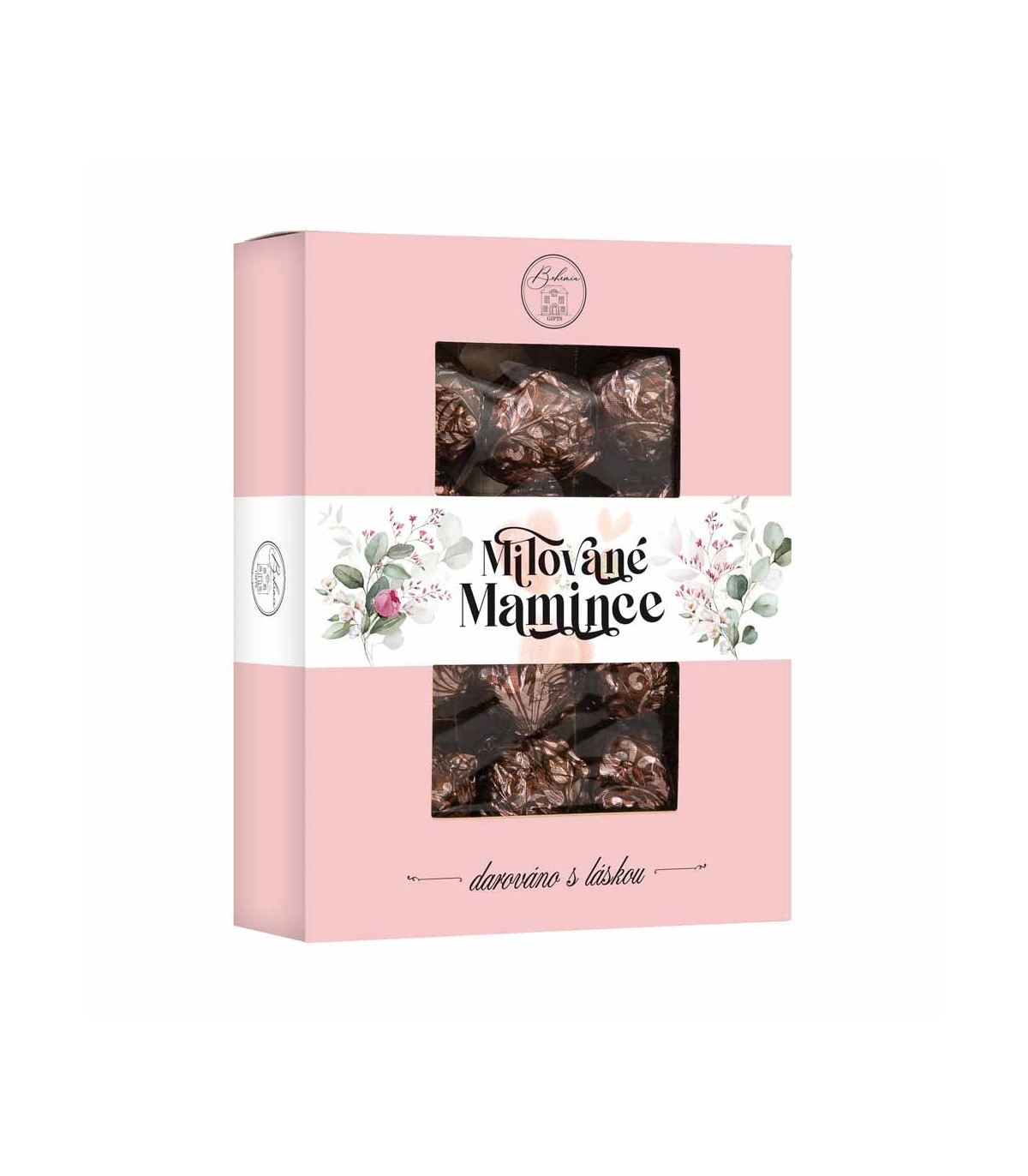 Čokoládové pralinky s ořechem pro maminku