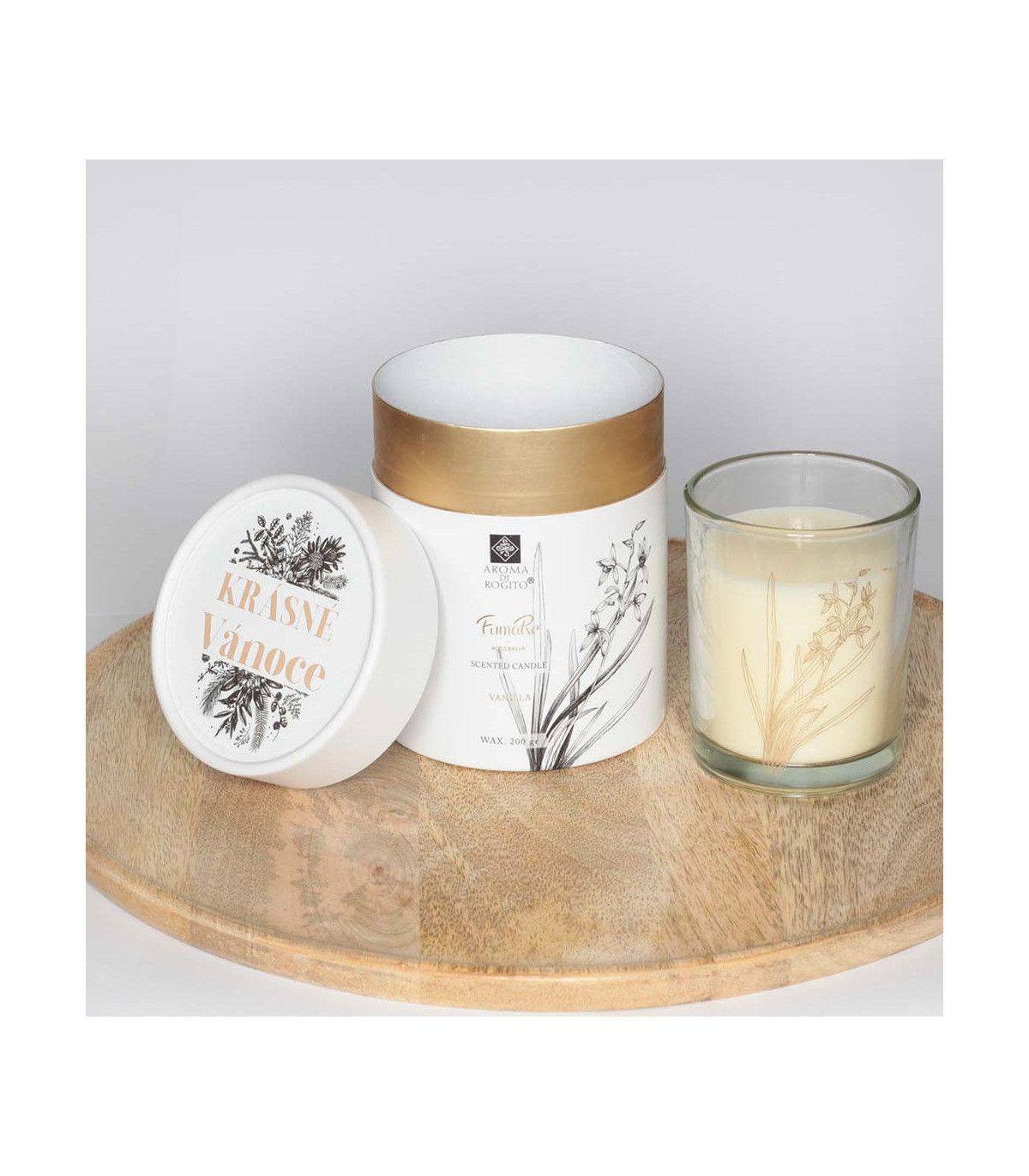 Vonná svíčka v dárkovém obalu - Krásné Vánoce