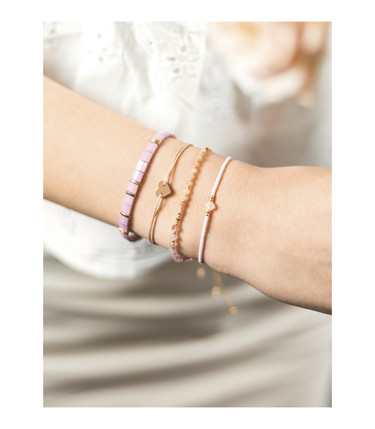 Náramek "Růženín" na dárkové kartě