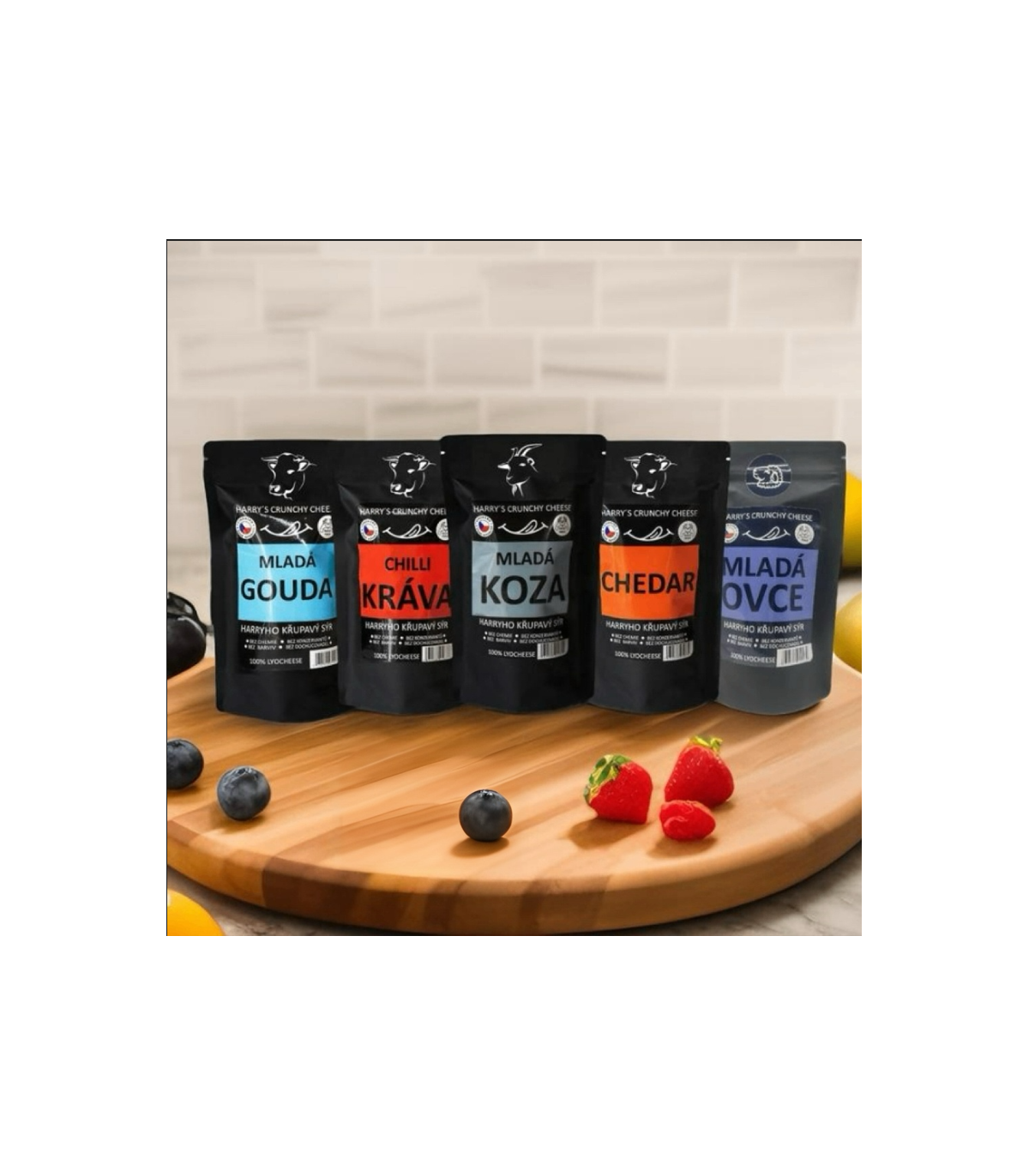 Dárková sada lyofilizovaných sýrů