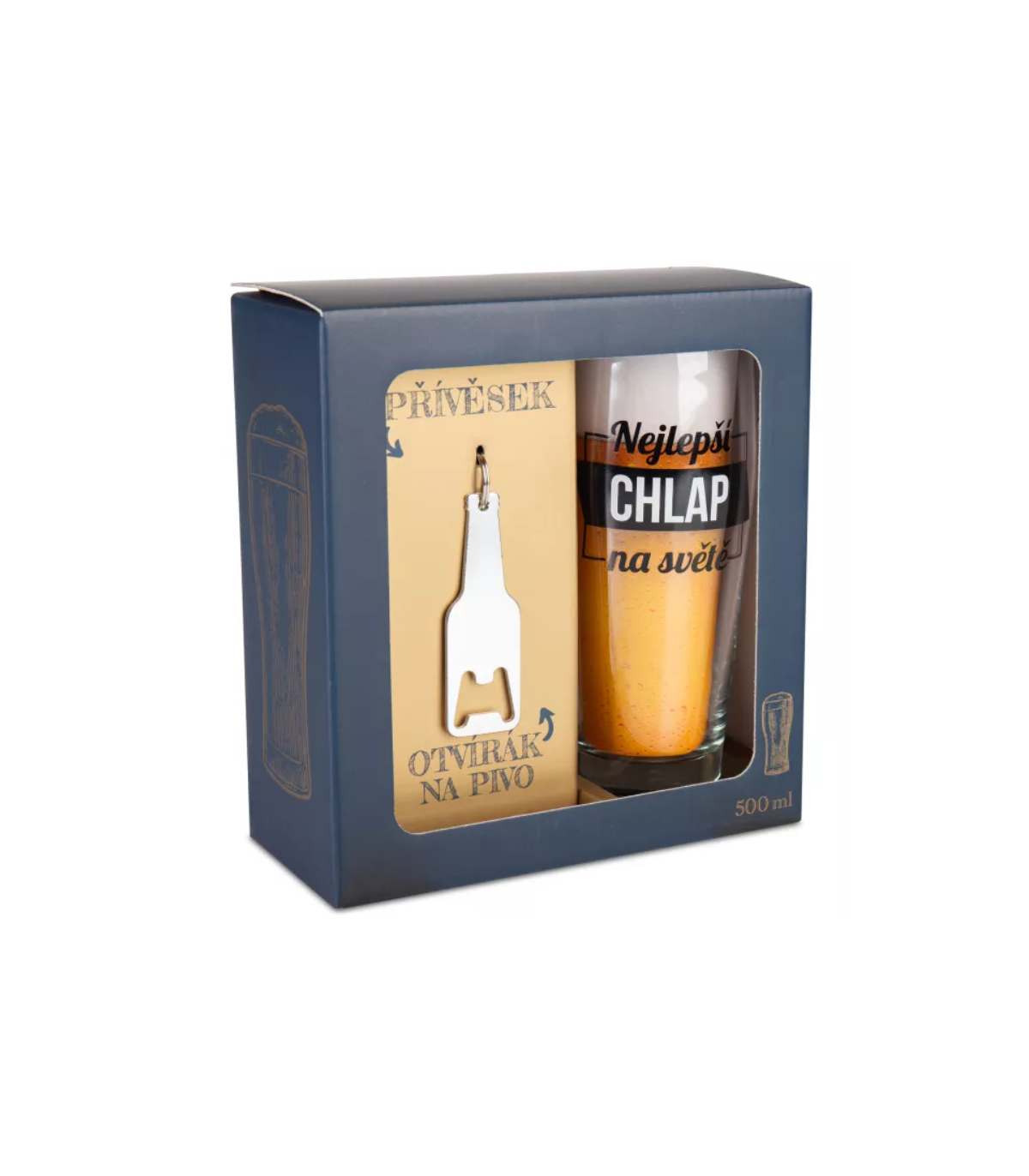 Sada půllitr s otvírákem - Nejlepší chlap