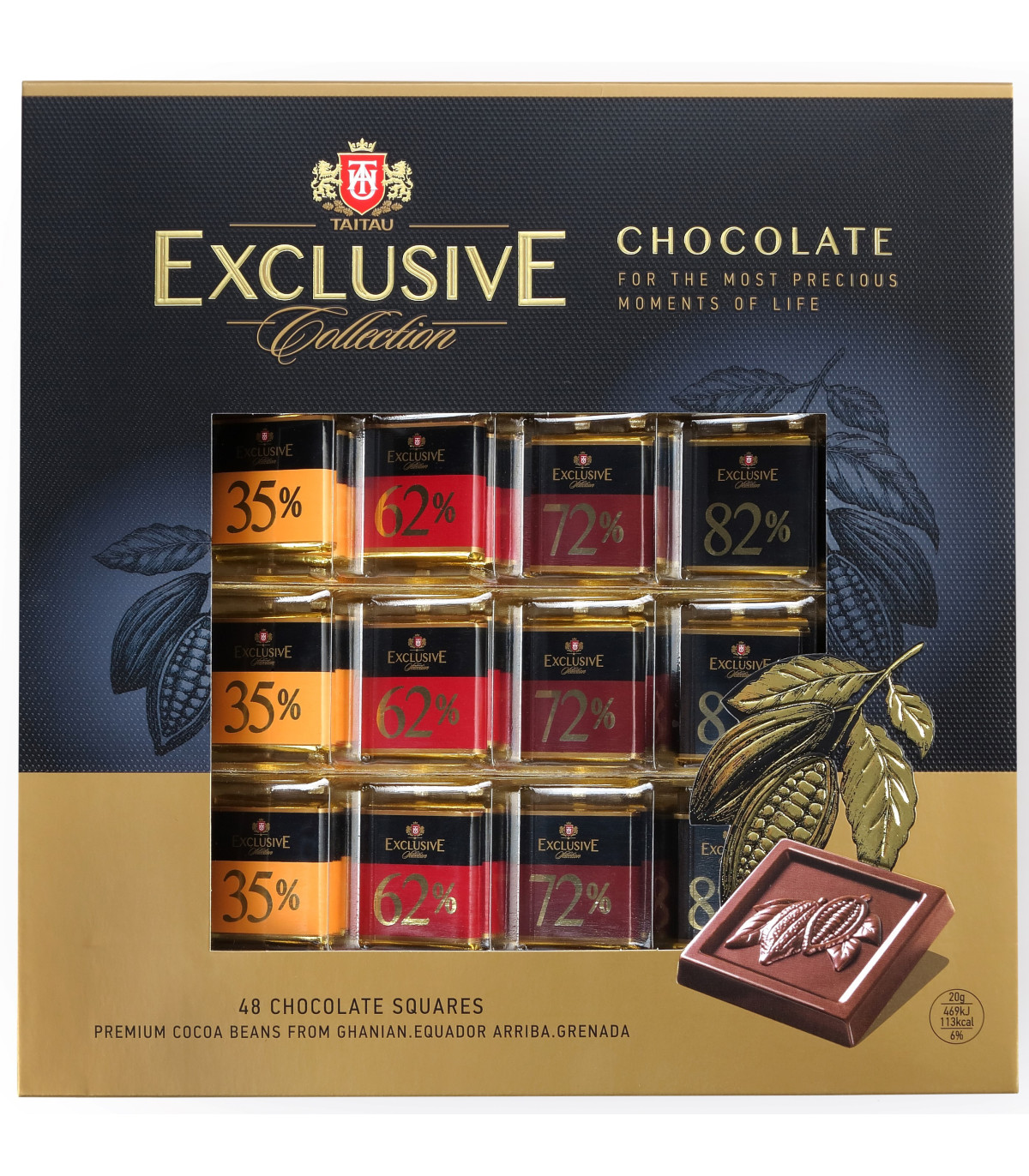 Exkluzivní kolekce mini čokolád 48 ks