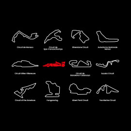 Tričko Nezapomenutelné okruhy F1