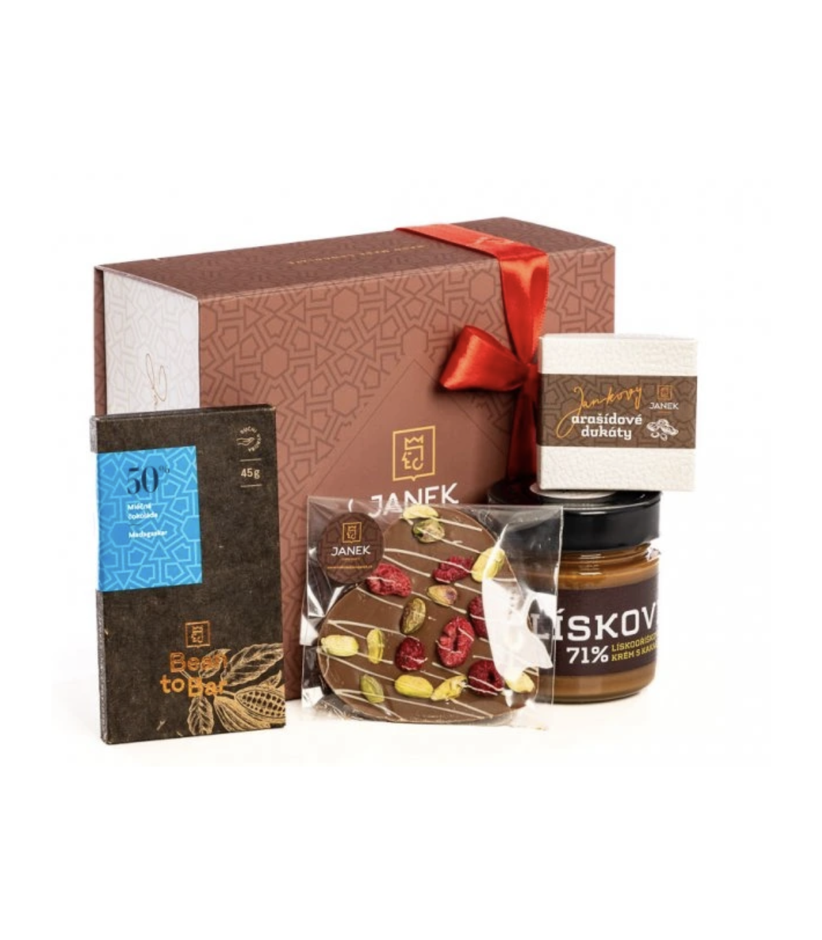 Dárková krabice plná čokoládových dobrot