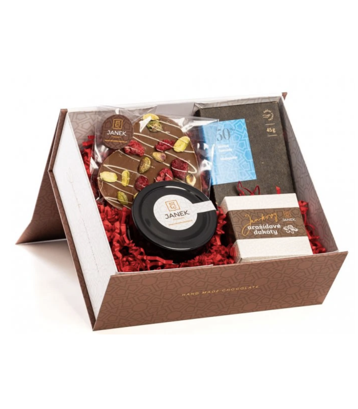 Dárková krabice plná čokoládových dobrot
