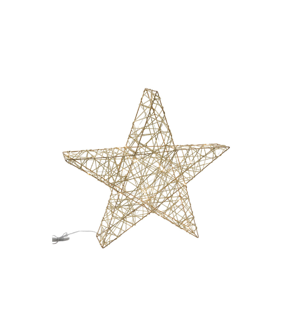 Svítící dekorační 3D hvězda