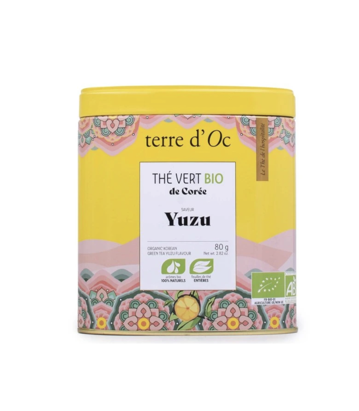 Korejský zelený čaj s YUZU v plechovce