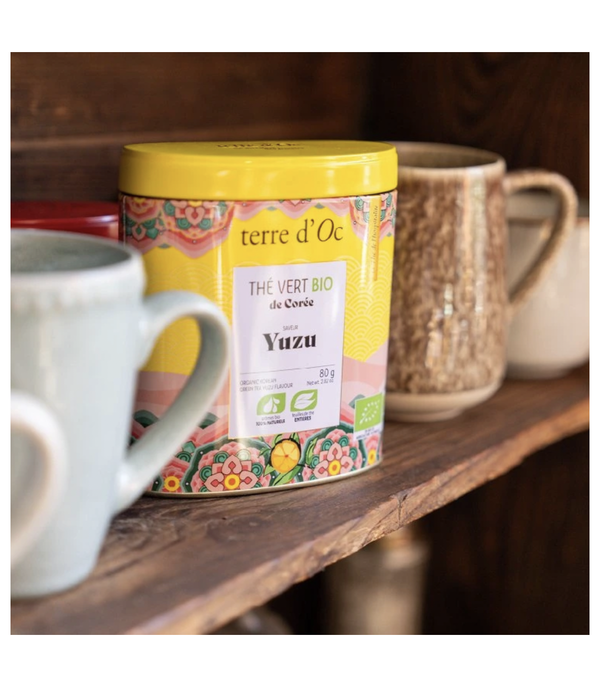 Korejský zelený čaj s YUZU v plechovce