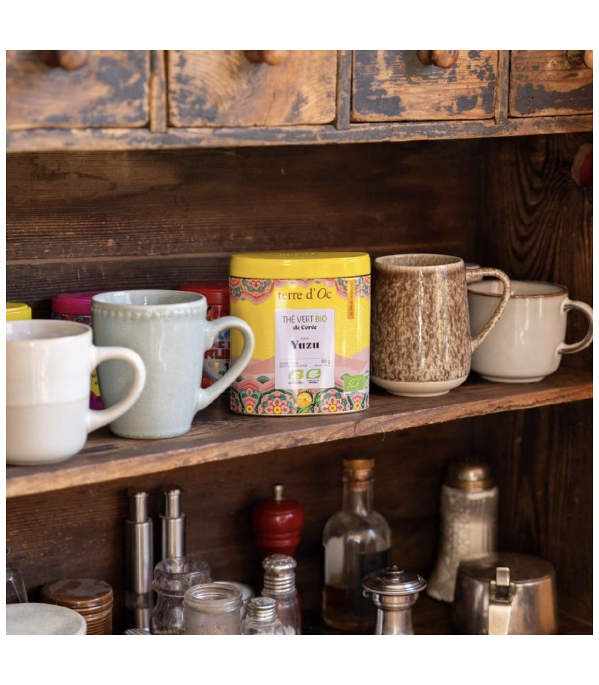 Korejský zelený čaj s YUZU v plechovce