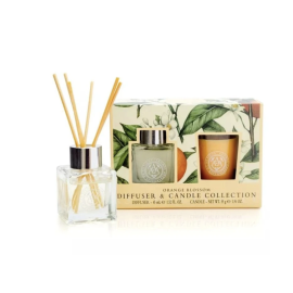 Dárková sada difuzéru a svíčky "Pomerančový květ"