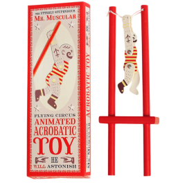 Klasická dřevěná retro hračka - AKROBAT