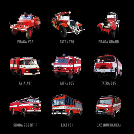 Dětské tričko pro HASIČE: Auta, co zachraňují životy