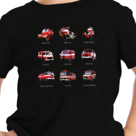 Dětské tričko pro HASIČE: Auta, co zachraňují životy