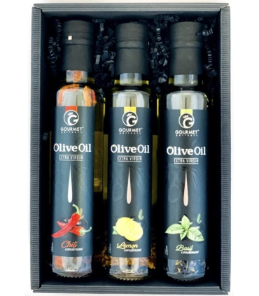 Triáda olivových olejů s příchutí