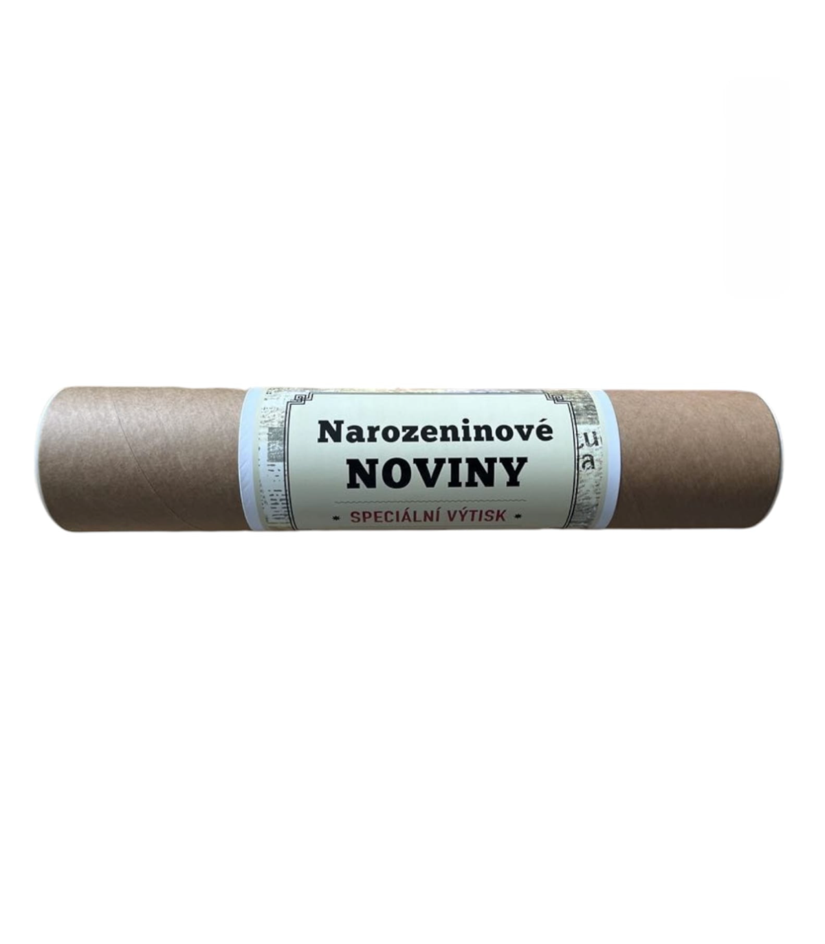 Narozeninové noviny 1990 s vlastním textem a fotografií