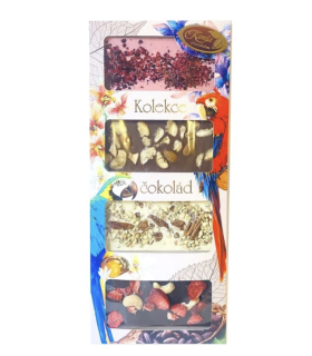 Čokoládový mix 4×50 g – dárek pro babičku a dědečka | Babičkářství