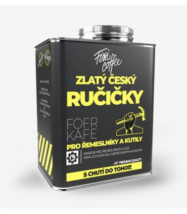 FofrKafe Zlatý český ručičky – zrnková káva 500 g | Dárek pro dědečka