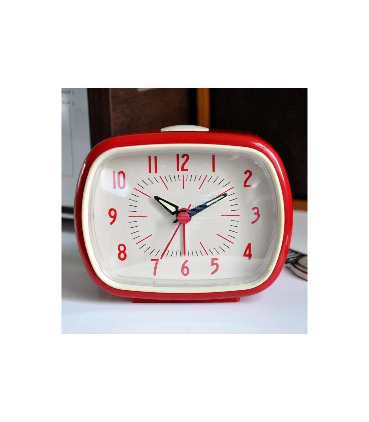 Retro budík červený