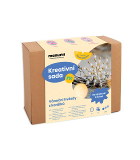 Kreativní sada – vánoční hvězdy z korálků | Dárek pro babičku