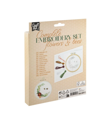 Sada na vyšívání - Květiny a včely