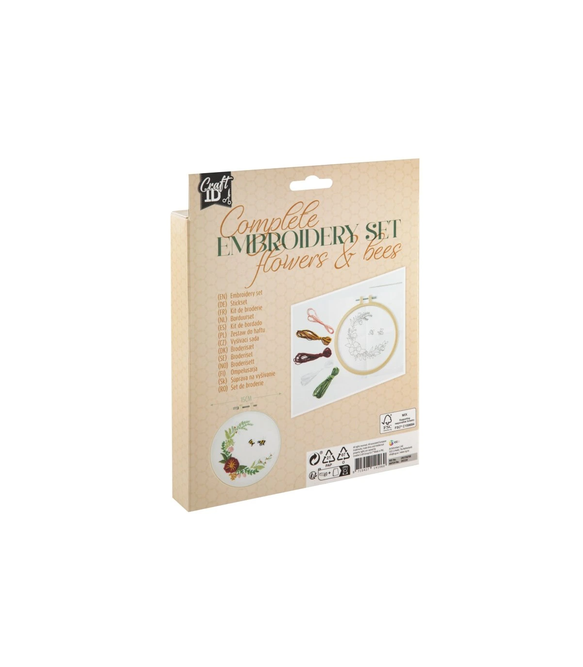 Sada na vyšívání - Květiny a včely