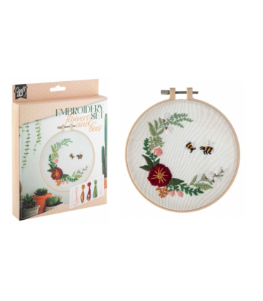 Sada na vyšívání - Květiny a včely