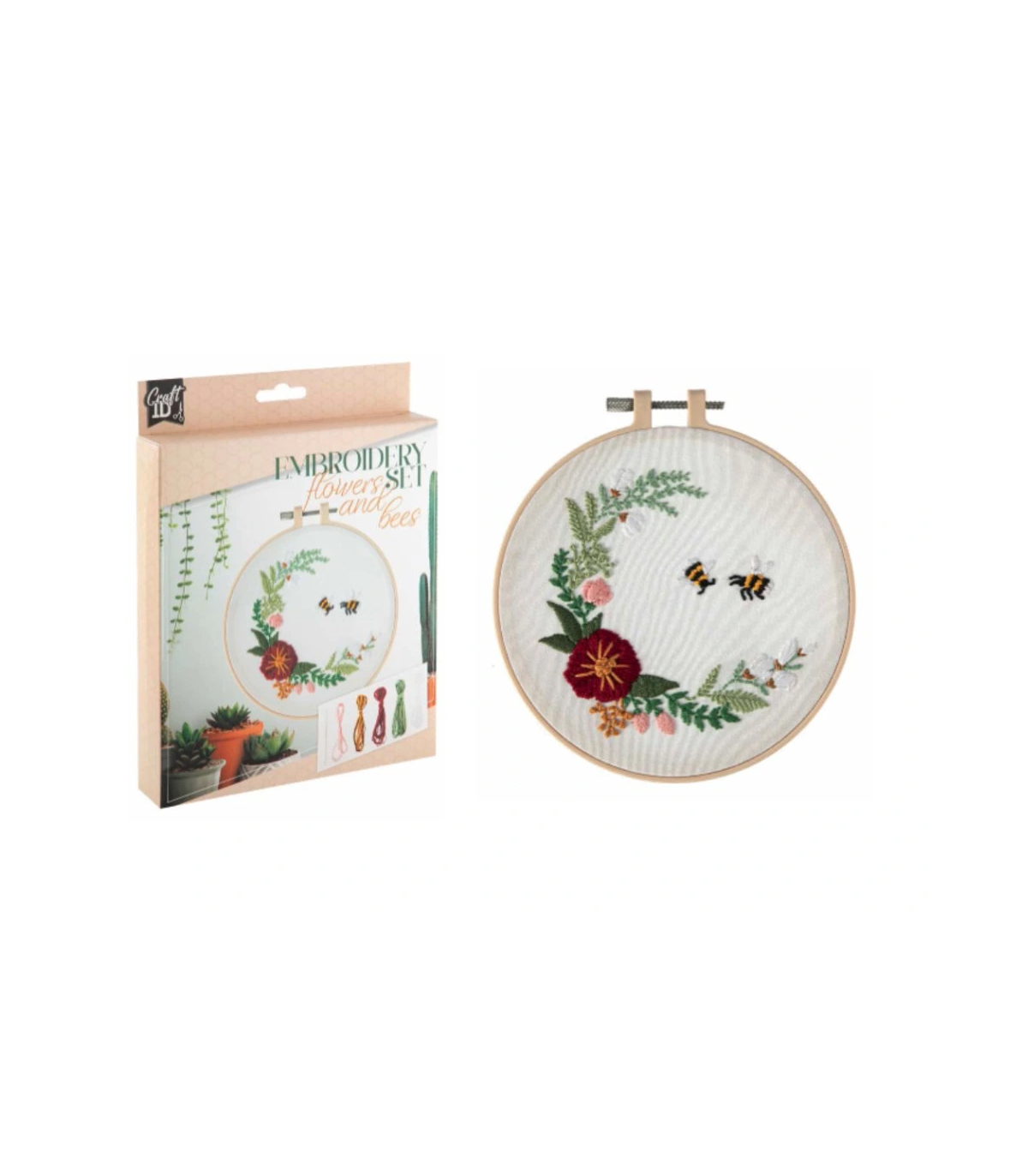 Sada na vyšívání - Květiny a včely