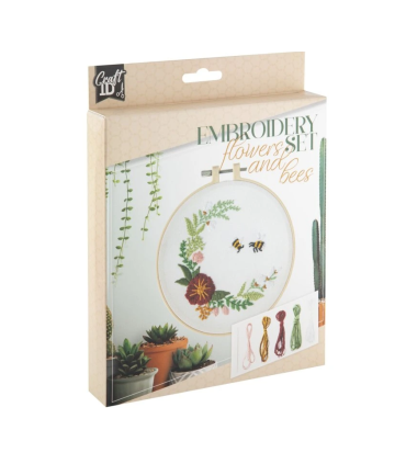 Sada na vyšívání - Květiny a včely