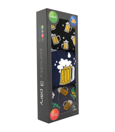 Ponožky s motivem piva 3 páry – vtipný dárek pro tatínka i dědečka | Babičkářství.cz