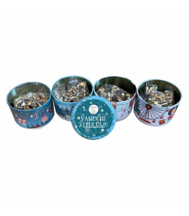 Vánoční sypané čaje v plechovce