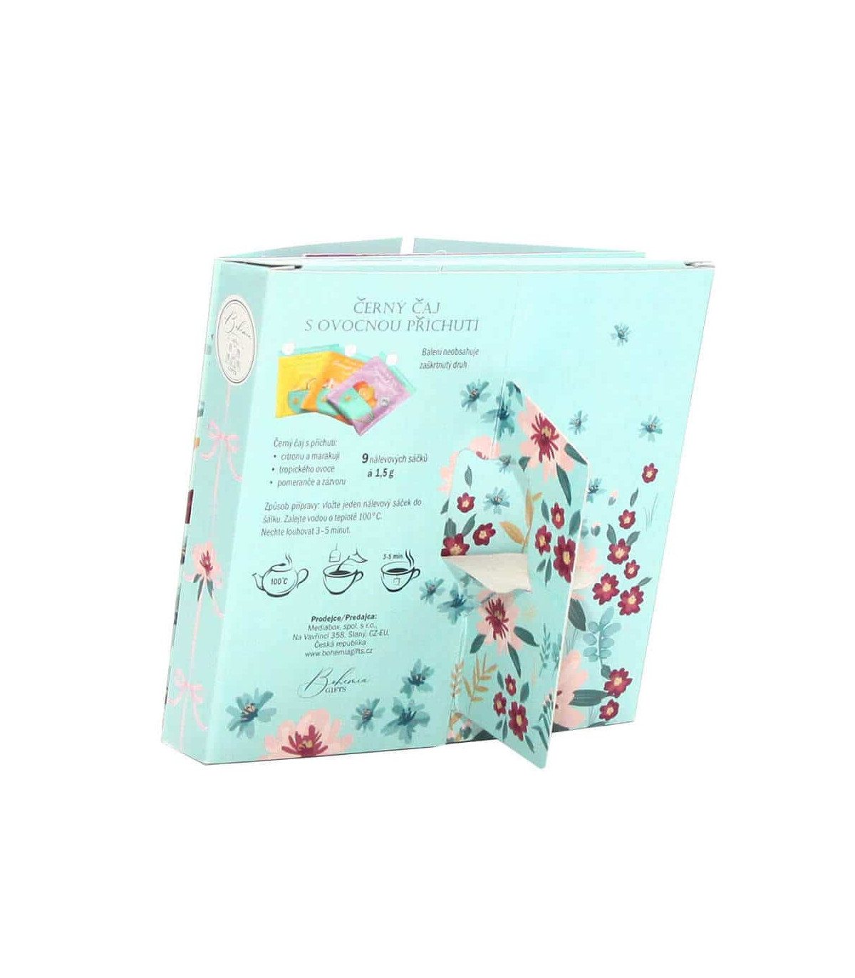 Interaktivní dárková sada čajů s přáním milé babičce