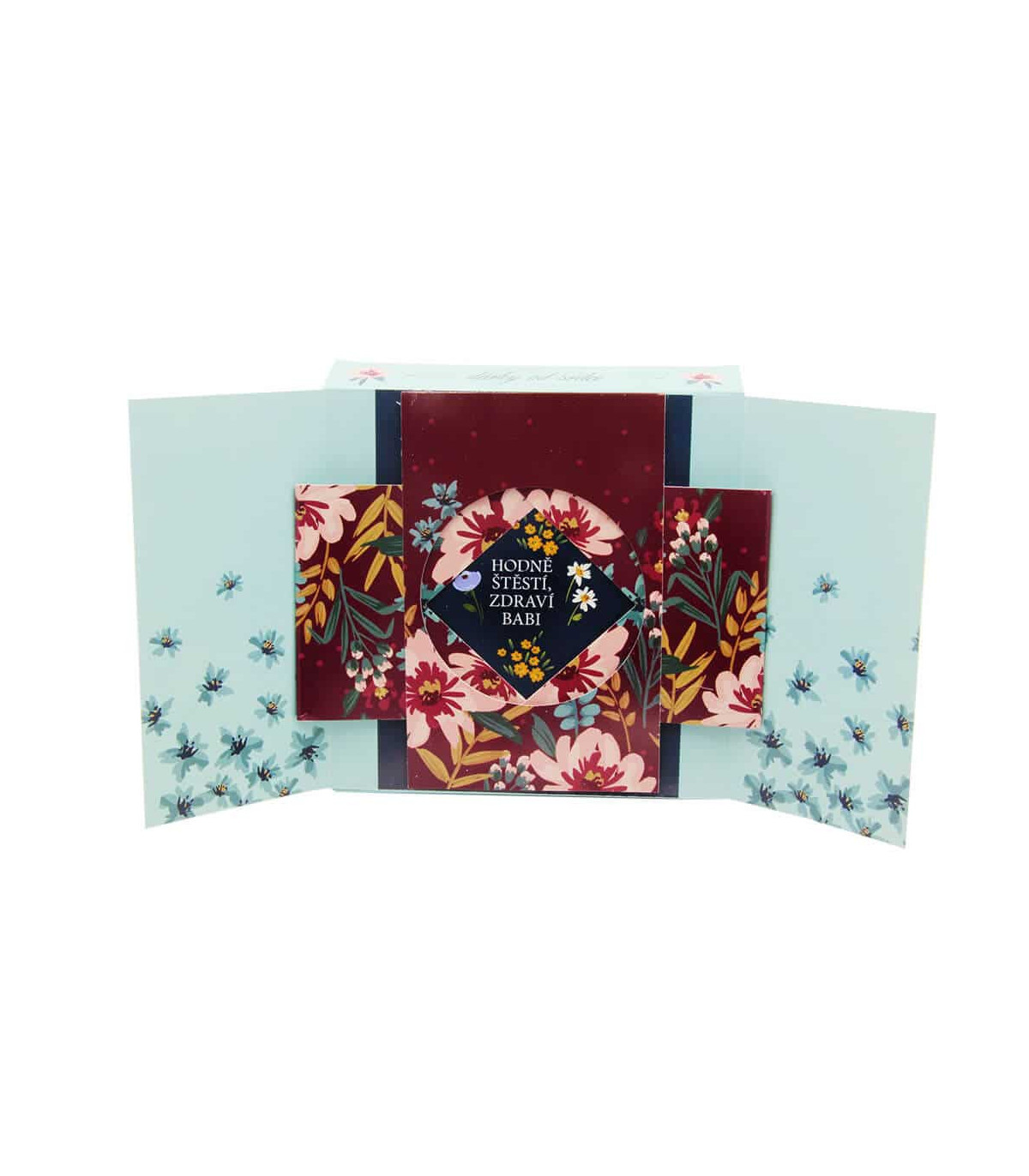 Interaktivní dárková sada čajů s přáním milé babičce