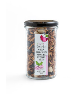 Višňová granola s růží – voňavý a chutný dárek pro babičku