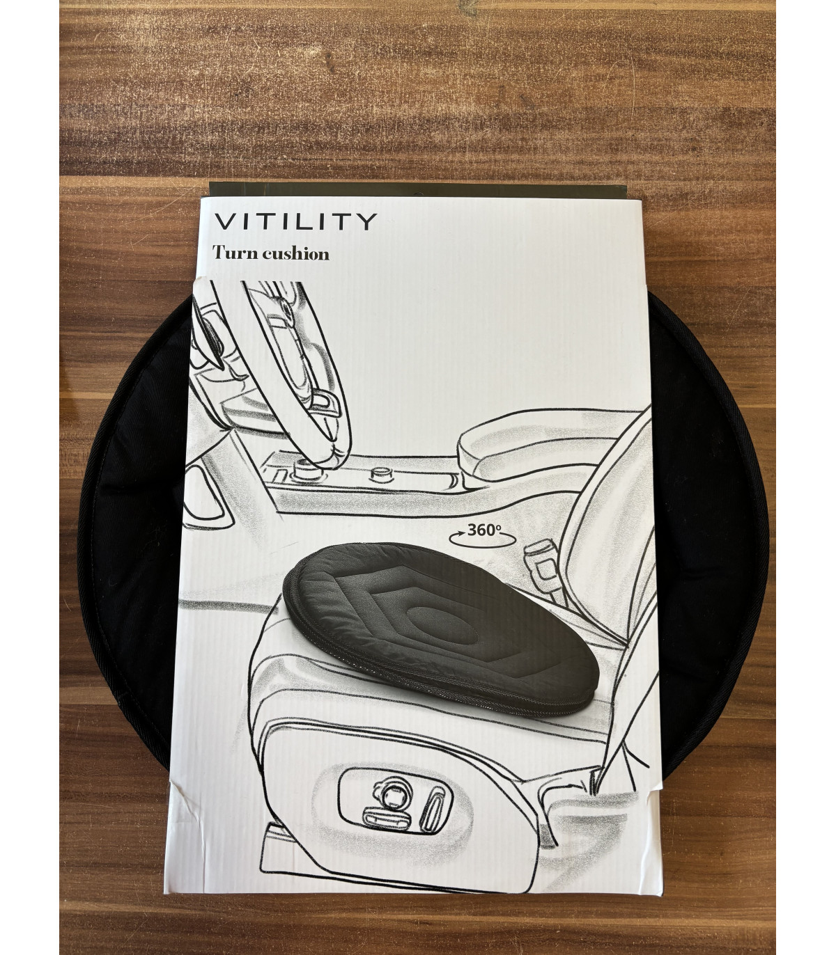 Otočný podsedák do auta - POŠKOZENÝ OBAL