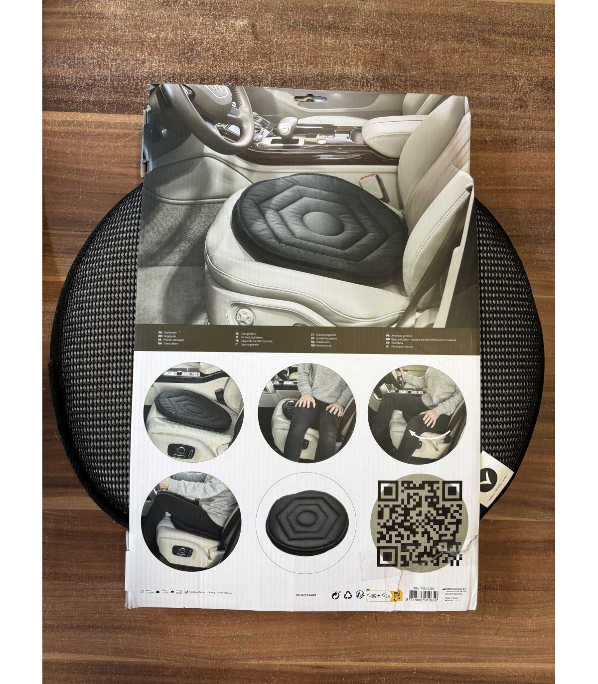 Otočný podsedák do auta - POŠKOZENÝ OBAL